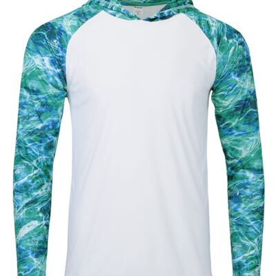 Men's Biloxi Performance Colorblocked Hooded Sweatshirt Thumbnail