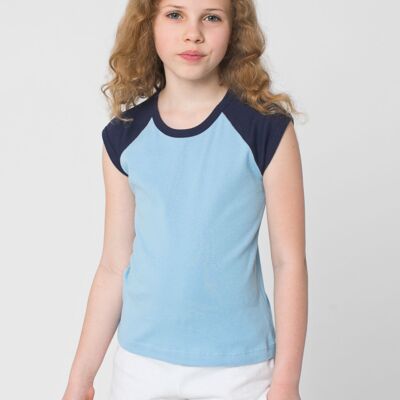 4277 Youth Baby Rib Cap Sleeve Raglan Thumbnail