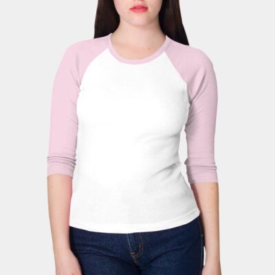 4353 Baby Rib 3/4 Sleeve Raglan Thumbnail