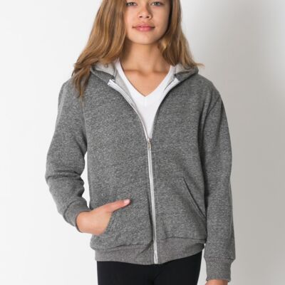 MT297 Youth Salt and Pepper Zip Hoody Thumbnail