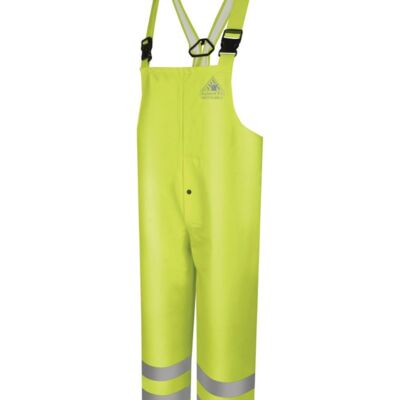 Men's Hi-Visibility Flame-Resistant Rain Bib Overall - 10 oz. Thumbnail