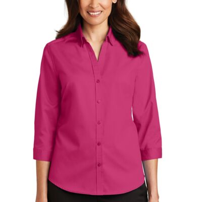 Ladies 3/4 Sleeve SuperPro  Twill Shirt Thumbnail